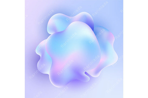 3D Fluid Liquid Holographic Element: A Dynamic Design Resource