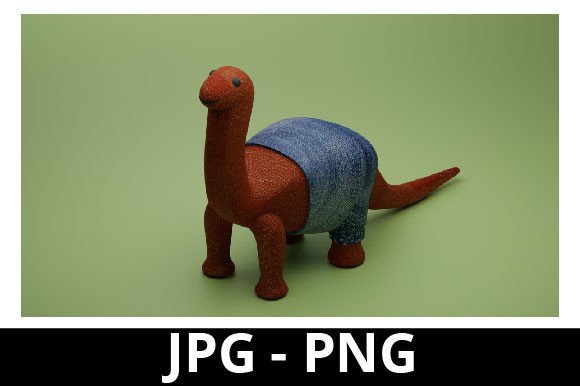 3D Rendered Brontosaurus: A Versatile Digital Asset for Creative and Commercial Projects