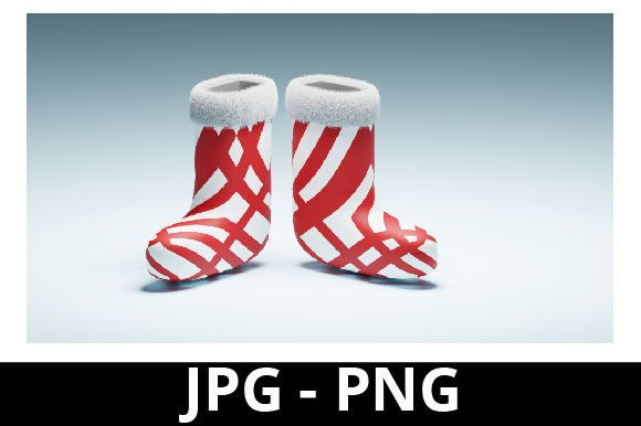 3D Rendered Christmas Socks: A Modern Twist on Holiday Decor and Design Projects