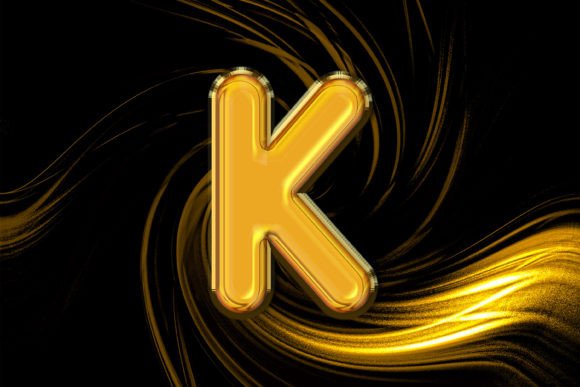 3D Rendering of Gold Alphabet K Letter – A Guide to Creating Stunning Designs