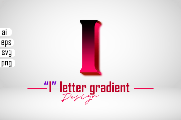 Colorful 3D Gradient Effect Letter “I”: A Versatile Design Asset for Creatives