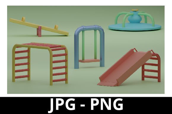 Enhancing Design Projects with a 3D Rendered Playground Set