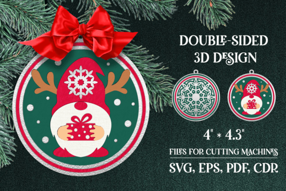 Gnome with Gift Christmas Ornament: A Creative and Customizable Holiday Decoration