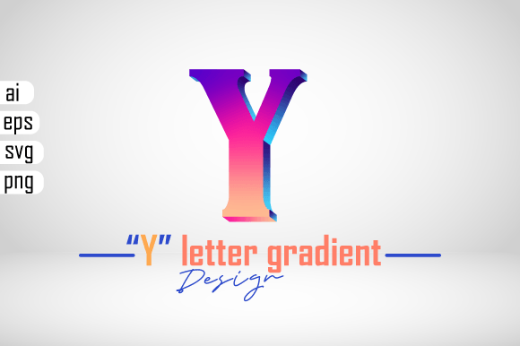 How to Use and Customize the Colorful 3D Gradient Effect Letter “Y” in Your Creative Projects