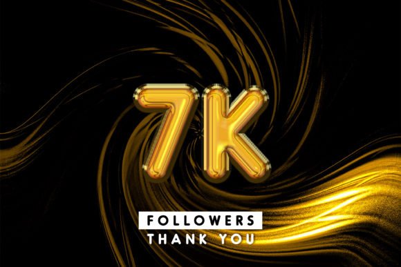 Thank You 7k Followers 3D Text Effect – A Creative Way to Celebrate Milestones